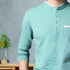 Men Sky Blue Full Sleeve Henley T-Shirt